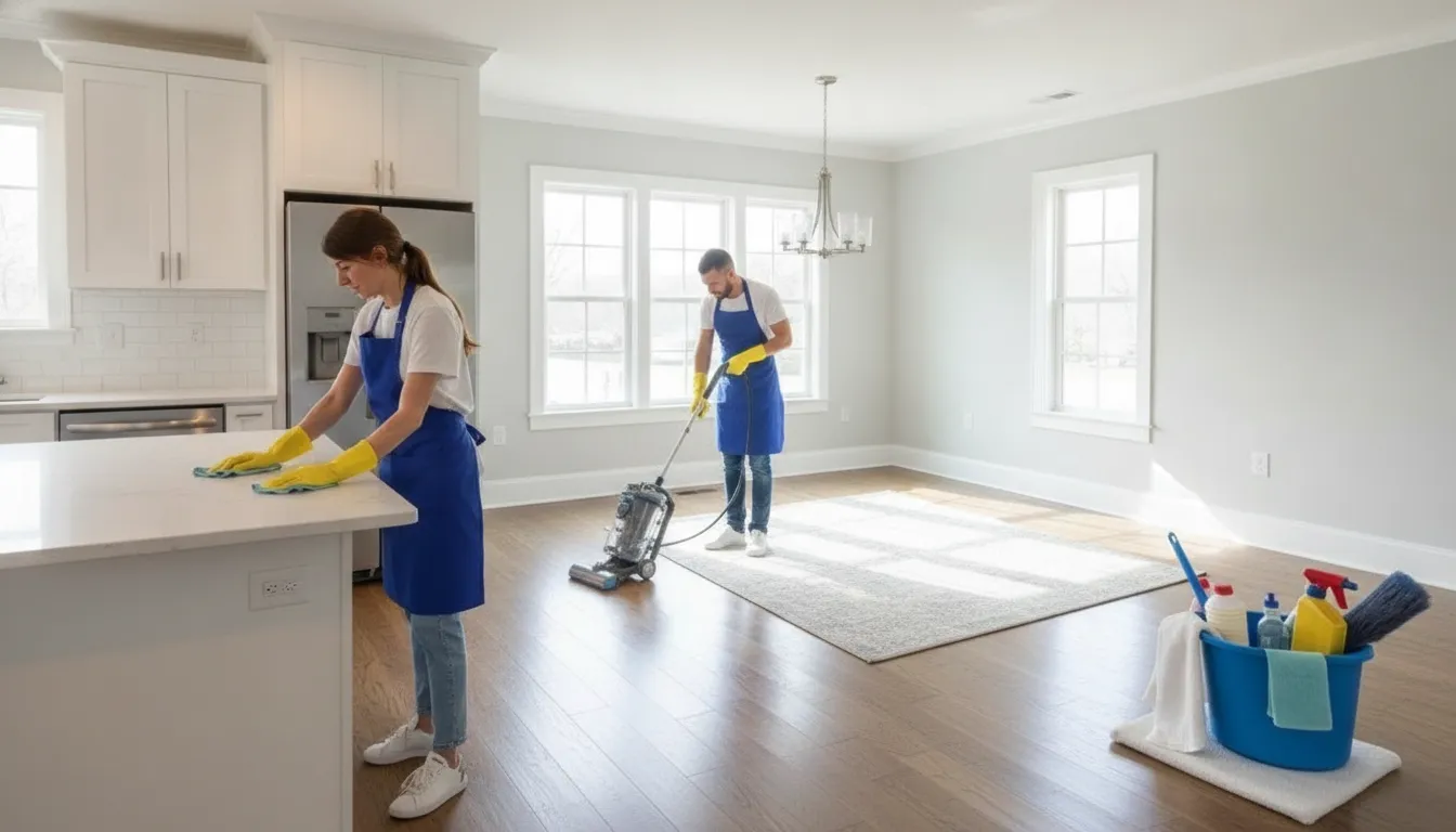 Cleaning professionals refreshing a North Metro Atlanta home
