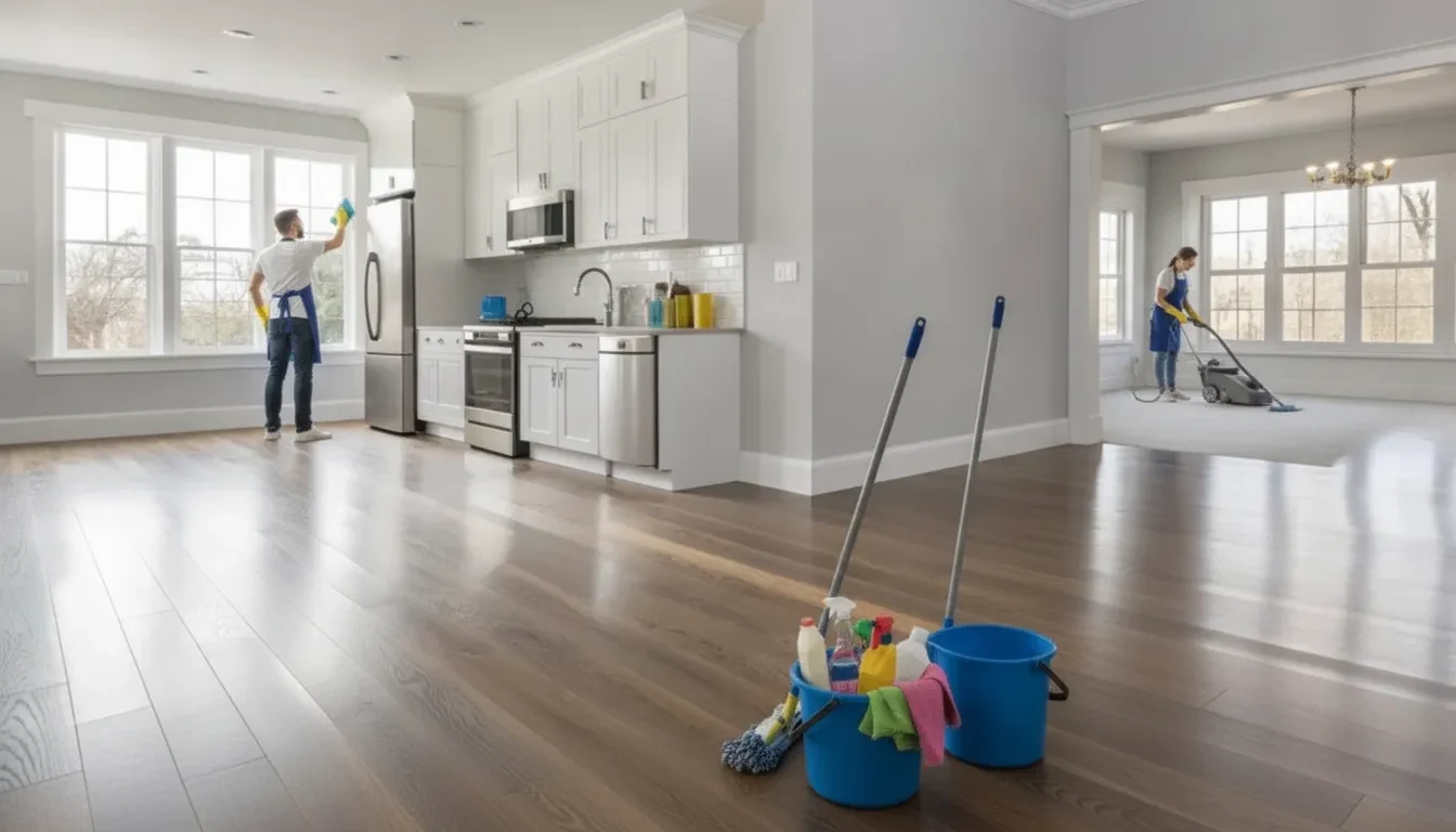 End of tenancy cleaning service in an empty home to ensure a full deposit refund.